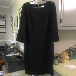 Black bellsleeve Calvin Klein dress